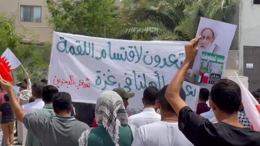 Iranpress: مظاهرة في غرب المنامة إسنادًا للشعب الفلسطيني 