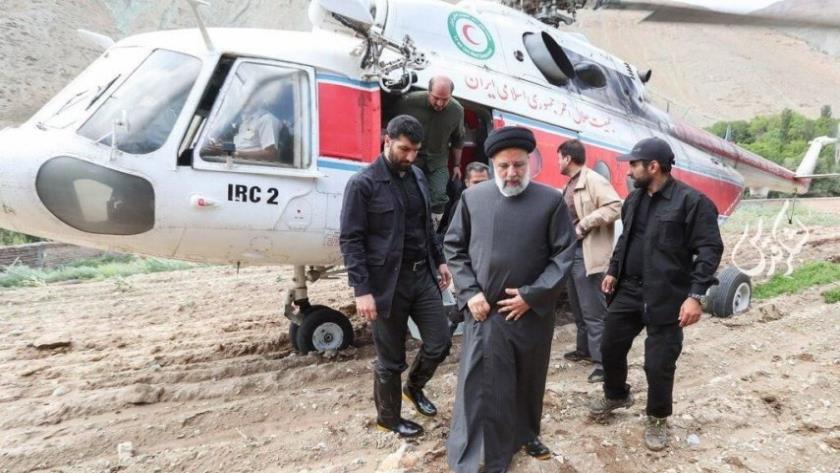 Iranpress: آخر الأنباء حول الحادث الذي تعرضت له مروحية الرئيس الإيراني