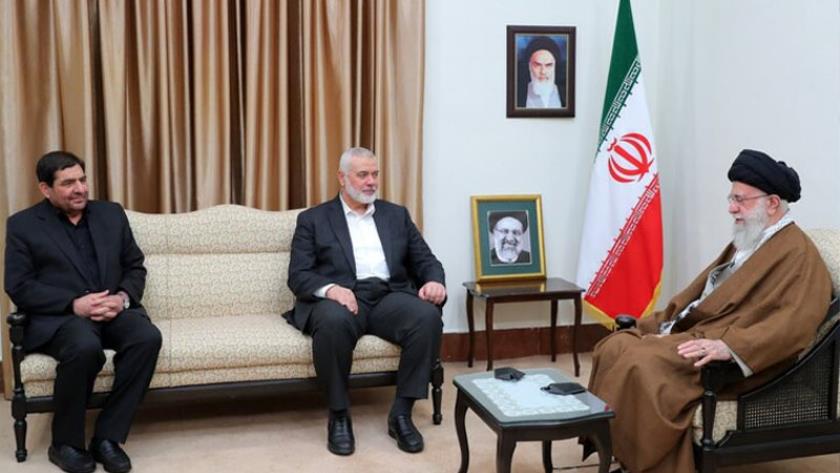 Iranpress: قائد الثورة مخاطبا هنية: الوعد الالهي بالقضاء على الكيان الصهيوني سيتحقق