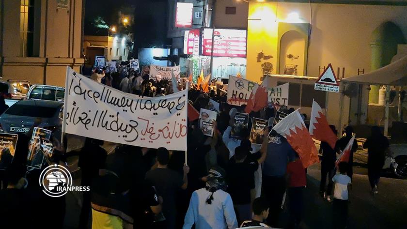 Iranpress: تظاهرة حاشدة في المنامة ترفع شـعارات منددة بمجزرة رفح 