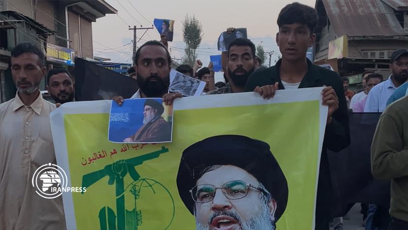 Iranpress: مظاهرات في منطقة كشمير تنديدًا باغتيال السيد حسن نصرالله