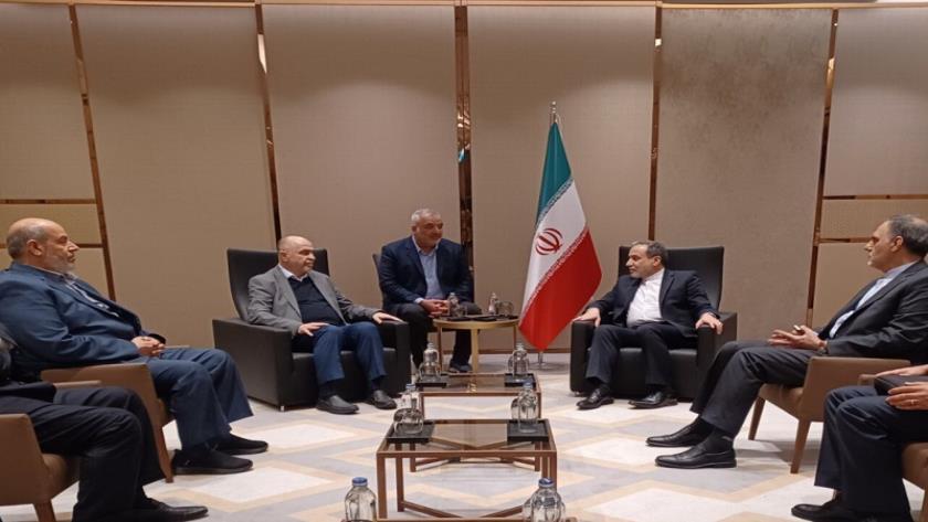 Iranpress: اللقاء بين وزير الخارجية الإيراني وكبار مسؤولي حركة حماس