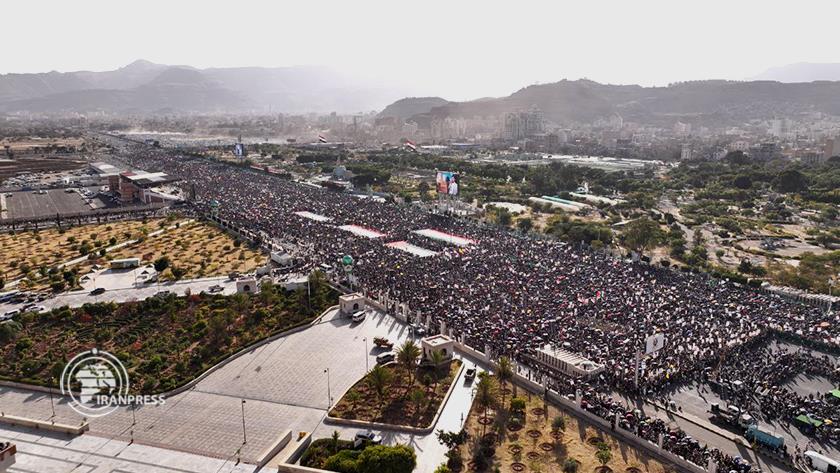 Iranpress: إصرار اليمنيين على الوقوف في وجه الاحتلال الإسرائيلي + صور وفيديو