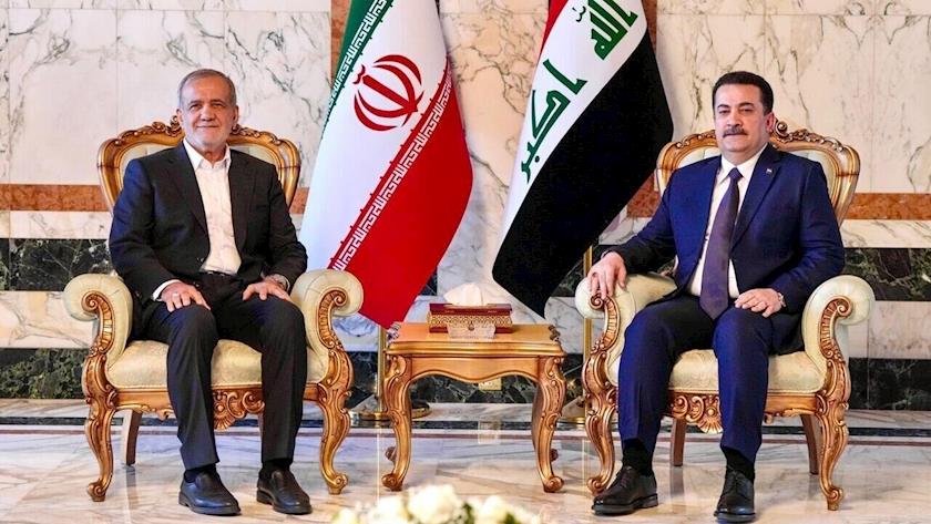 Iranpress: بزشكيان يستقبل السوداني رسميًا في طهران