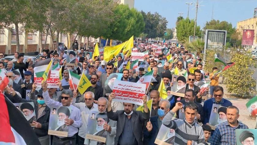 Iranpress: مظاهرات ’’جمعة النصر‘‘ في أنحاء إيران دعمًا لغزة 
