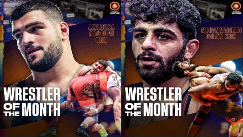 Iranpress: اختيار محمد هادي ساروي وأمير رضا معصومي كأفضل مصارعين لشهر مارس 