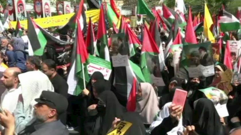 Iranpress: وقفة احتجاجية في طهرن ضد استمرار الإبادة الجماعية في غزة