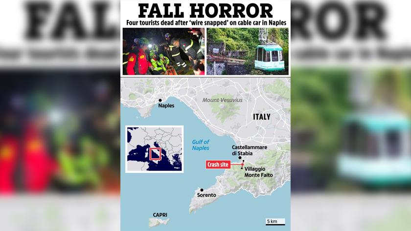 Iranpress: إيطاليا.. مصرع 4 أشخاص في حادث تلفريك