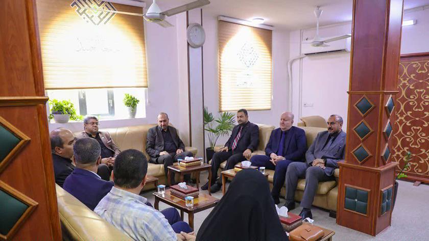 ایران برس: القائم بأعمال جامعة الإمام الرضا (ع) يبحث التعاون العلمي مع جامعة العميد في كربلاء