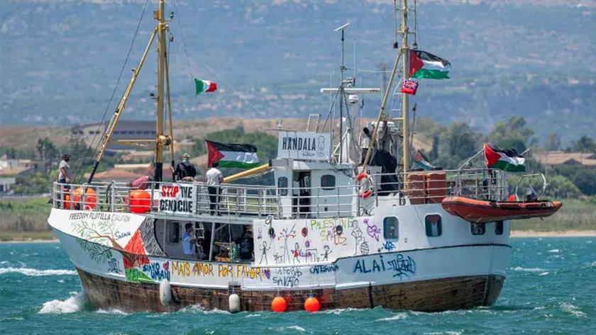 Iranpress: إدانات فلسطينية ودولية لاقتحام الاحتلال لسفينة حنظلة