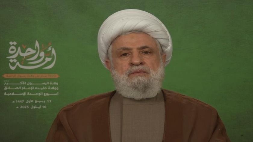 Iranpress: الشيخ نعيم قاسم: قضية فلسطين أبرز قضية تعبّر عن الوحدة الإسلامية