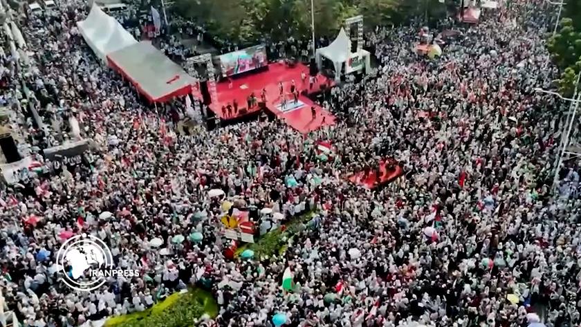 Iranpress: تظاهرات حاشدة في أسيا والمحيط الهادئ ضد التطبيع مع الكيان الصهيوني + فيديو