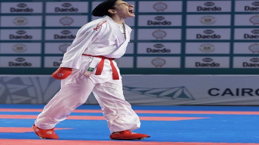 ایران برس: آتوسا جُلشاد نجاد تهدي إيران أول ذهبية في تاريخ كاراته السيدات