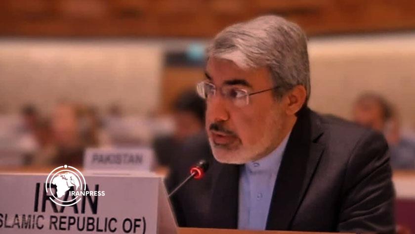 Iranpress: مندوب إيران في جنيف يطالب "أوتيف" بالتحرك ضد الاعتداءات الأمريكية على السكك الحديدية 