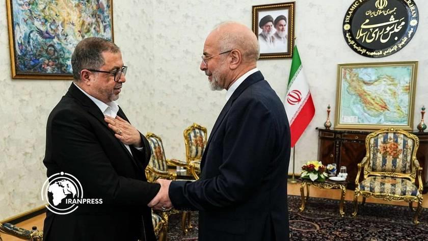 Iranpress: قاليباف في لقاء مع حماس: إيران والمقاومة في مسار جوهري واحد ضد الاستكبار