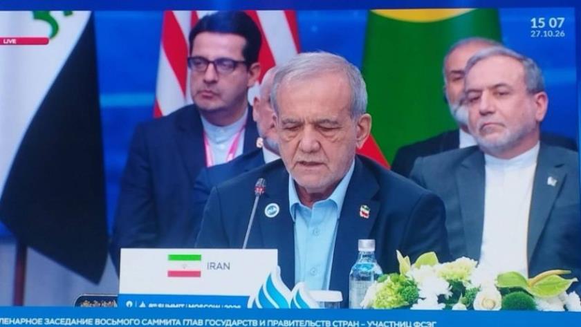 Iranpress: خطاب الرئيس الإيراني في القمة الـ8 لمنتدى الدول المصدرة للغاز بموسكو