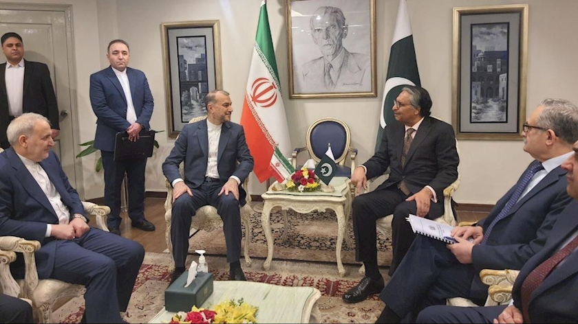 Iranpress: استقبال وزیرخارجه پاکستان از امیرعبداللهیان