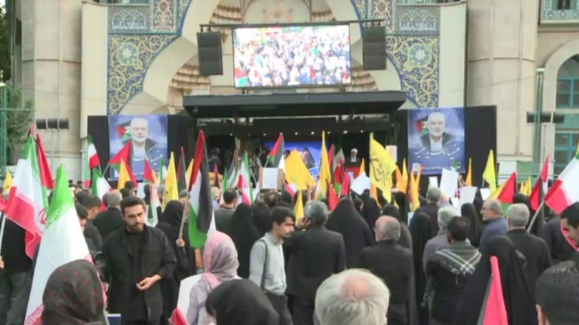 Iranpress: تجمع مردم ایران اسلامی در محکومیت ترور شهید «اسماعیل هنیه»+ ویدئو