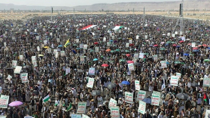 Iranpress: تظاهرات دهها هزار نفر در مغرب، یمن و موریتانی در حمایت از مردم غزه 