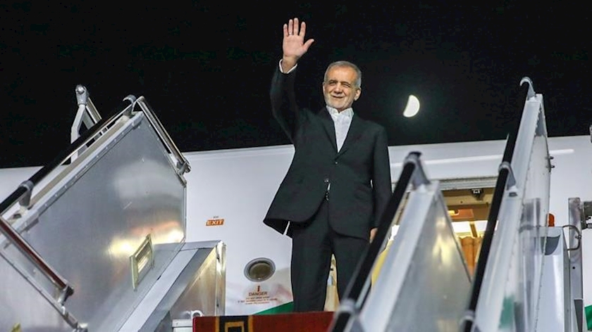 Iranpress: پزشکیان نیویورک را به مقصد تهران ترک کرد