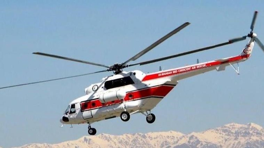 Iranpress: حادثه برای بالگرد امدادی هلال‌احمر در ارتفاعات اشترانکوه