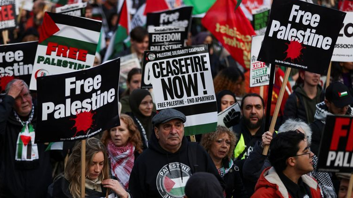 Iranpress: طنین فریاد آزادی فلسطین در شرق لندن
