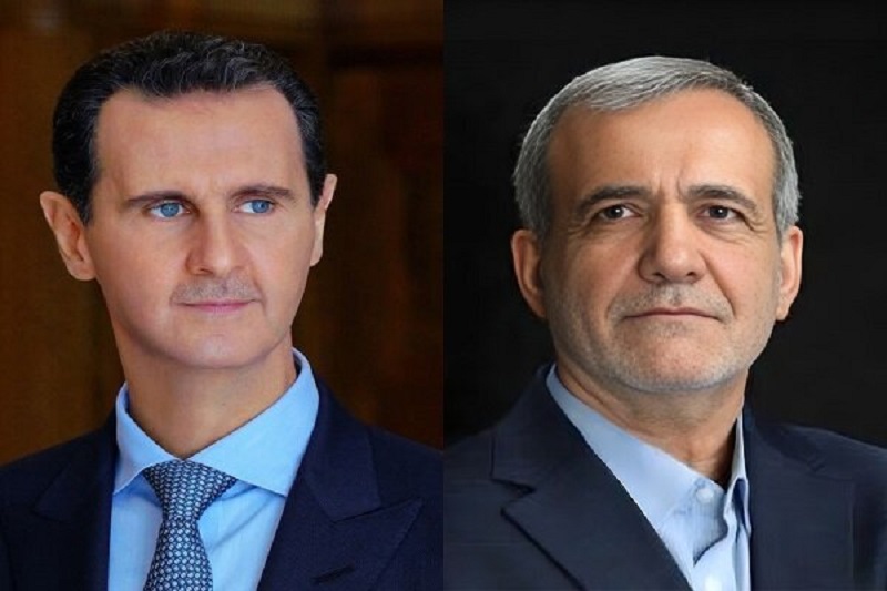 Iranpress: گفت‌وگوی تلفنی بشار اسد با پزشکیان