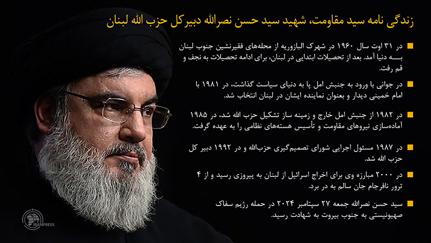 ایران پرس: نگاهی اجمالی به زندگی سید مقاومت شهید نصرالله