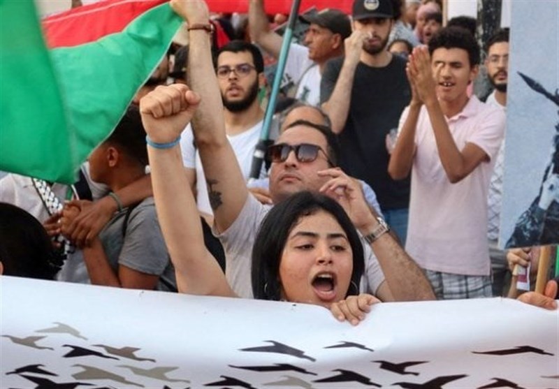 Iranpress: تجمع در مقابل یک شرکت دانمارکی حامی اسراییل درتونس