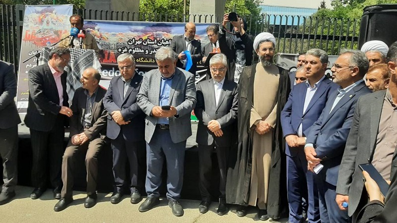 Iranpress: تجمع دانشگاهیان سراسر کشور در حمایت از مردم غزه