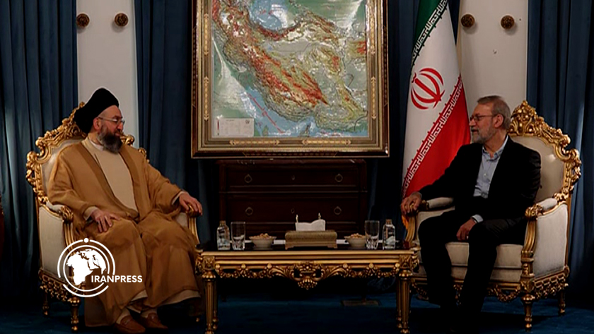 Iranpress: دیدار رهبر جریان حکمت ملی عراق با علی لاریجانی در تهران