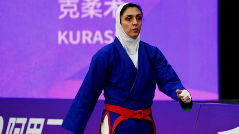 ایران پرس:  نخستین مدال‌ تاریخ کوراش زنان ایران/ دنیا آقایی در هانگژو نقره گرفت 