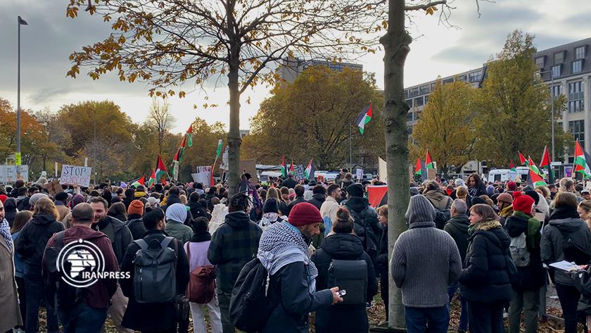 Iranpress: تجمع ضد اسرائیلی حامیان فلسطین در برلین