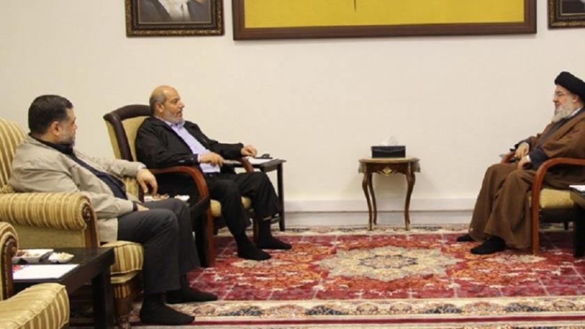 Iranpress: دیدار سیدحسن نصرالله با رهبران حماس
