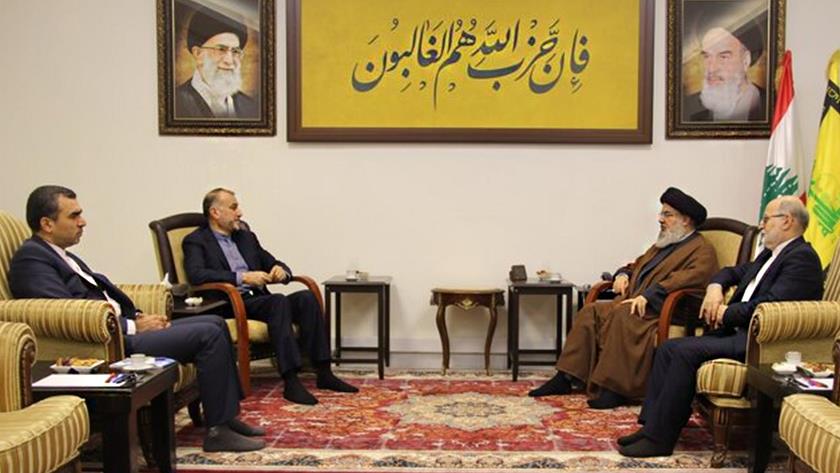 Iranpress: رایزنی امیرعبداللهیان و سید حسن نصرالله درباره تحولات منطقه