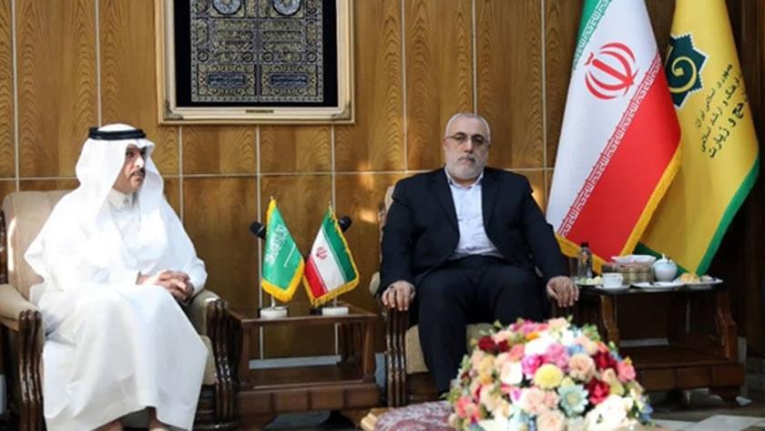 Iranpress: دیدار سفیر عربستان با رییس سازمان حج و زیارت 