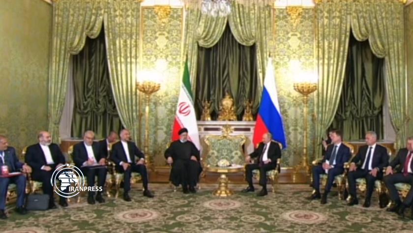 Iranpress: رئیسی در دیدار با پوتین: اتخاذ راه حل سریع برای آتش‌بس در غزه ضروری است