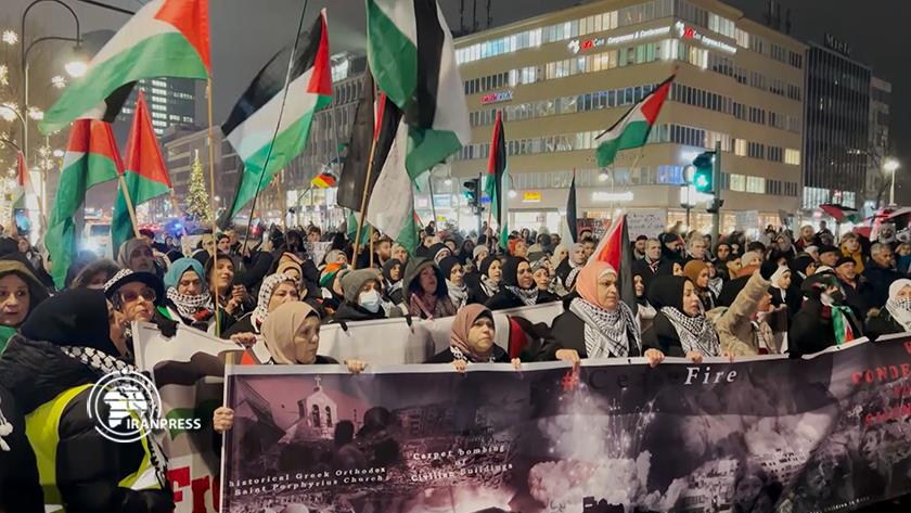 Iranpress: تظاهرات ضدصهیونیستی حامیان فلسطین در برلین