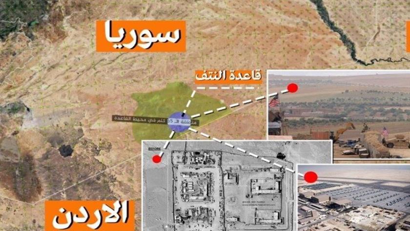 Iranpress: هدف قرار گرفتن پایگاه نظامیان آمریکایی در جنوب شرق سوریه