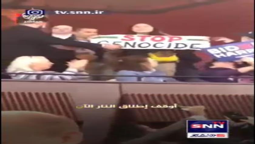 Iranpress: ببینید: قطع چندباره سخنرانی بایدن توسط حامیان فلسطین با شعار «جو نسل کُش»