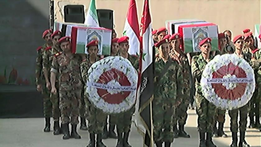 Iranpress: تشییع شهدای حمله تروریستی رژیم صهیونیستی به بخش کنسولی ایران در دمشق+ ویدئو