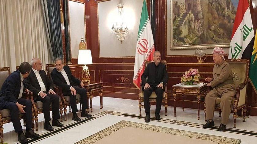Iranpress: رئیس‌جمهوری ایران با مسعود بارزانی دیدار کرد