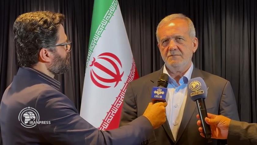 Iranpress: پزشکیان: در نیویورک با سران بیش از ۱۵ کشور درباره غزه و لبنان گفت و گو کردم