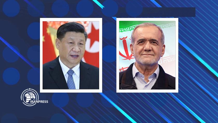 Iranpress: پزشکیان خطاب به شی جین‌پینگ: روابط ایران و چین عمیق، پایدار و راهبردی است