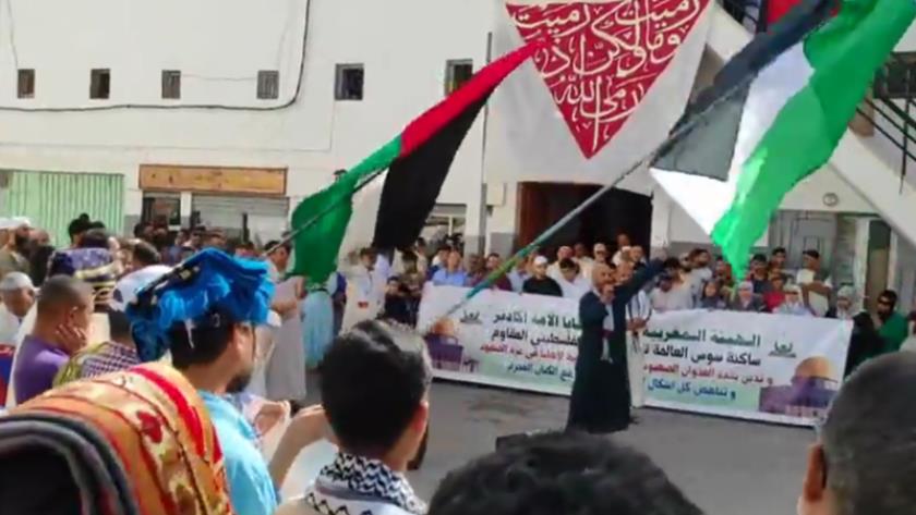 Iranpress: مغربی‌ها، نسل کشی رژیم صهیونیستی درغزه را محکوم کردند+فیلم