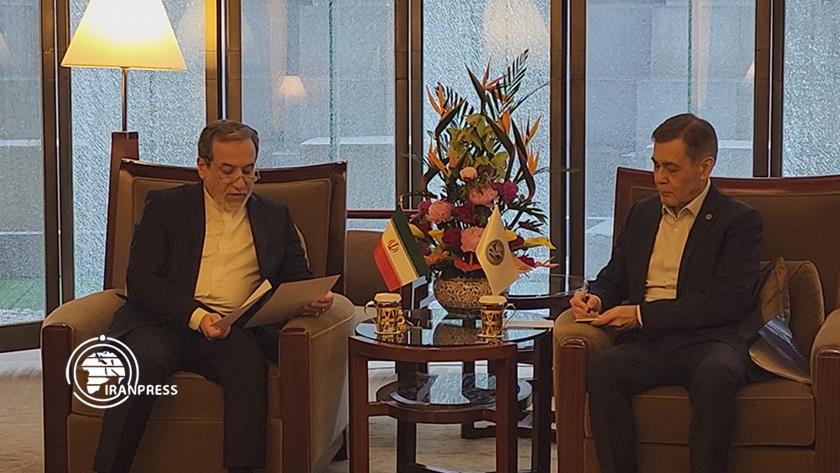 Iranpress: دیدار عراقچی با دبیر کل جدید سازمان همکاری شانگهای