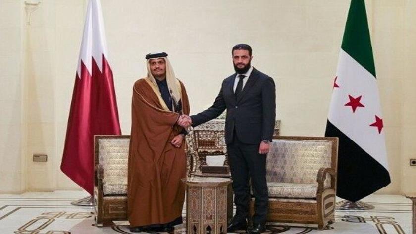 Iranpress: نخست وزیر قطر با جولانی دیدار کرد