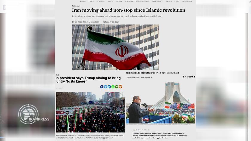 Iranpress: بازتاب گسترده راهپیمایی ۲۲ بهمن و سالروز پیروزی انقلاب اسلامی در رسانه‌های پاکستان
