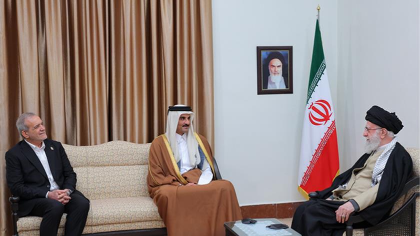 Iranpress: رهبر انقلاب در دیدار امیر قطر: منتظر اقدام قطر برای بازگرداندن مطالبات ایران هستیم