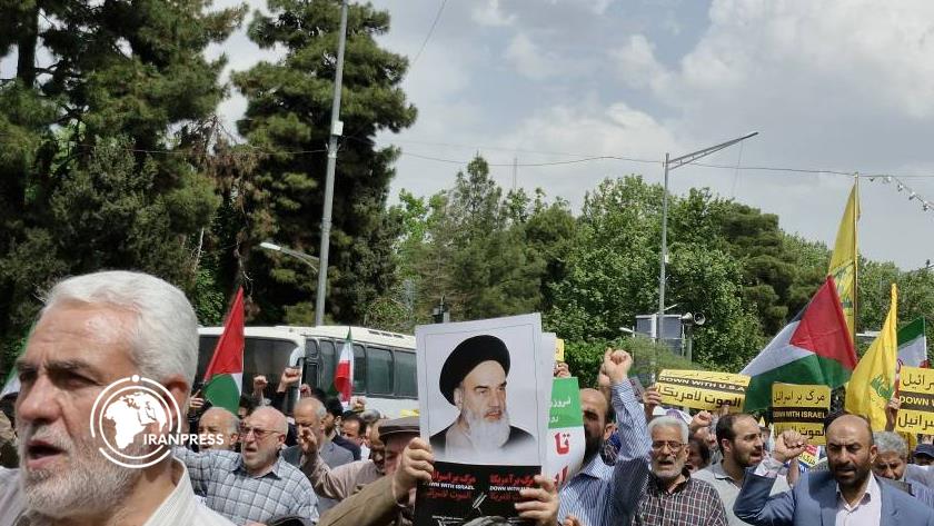 Iranpress: طنین شعار مرگ بر اسرائیل در تهران